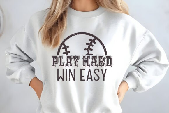 Baseball SVG, Play Hard, Win Easy