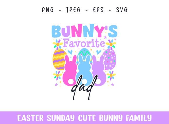 Bunny's Favorite Dad Easter Sunday SVG