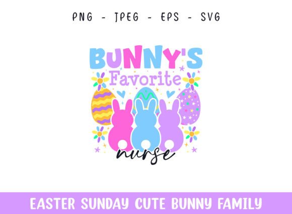 Bunny's Favorite Nurse Easter Sunday SVG