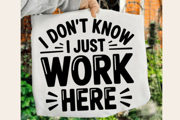 Funny Work Quote SVG Design