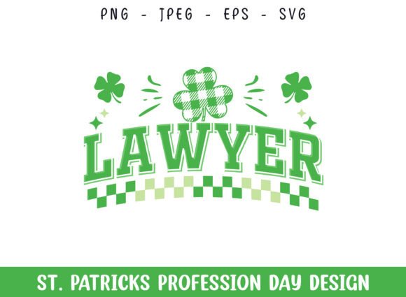 Lawyer St Patricks Day Profession Design