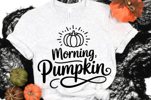 Morning Pumpkin SVG Design