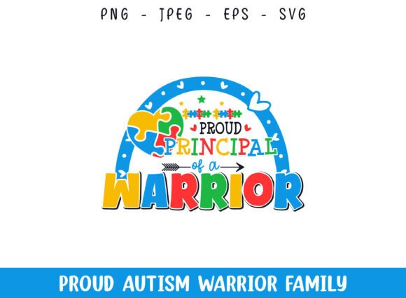 Proud Principal of a Autism Warrior SVG